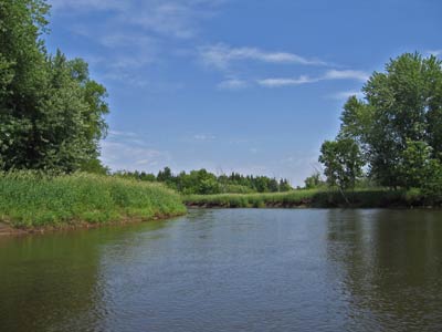 Rum River in hot sun