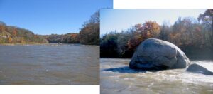 Blue Earth, big rock