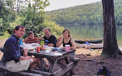 Gunflint Lake picnic