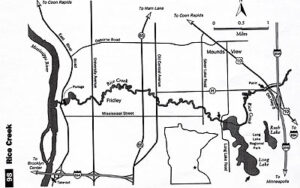 Rice Creek map