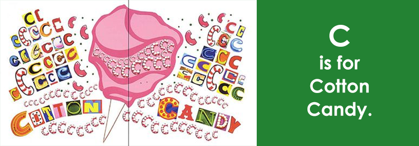 Fabulous Fair Alphabet - Cotton Candy Slide