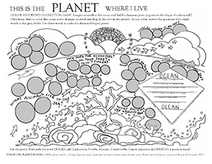 PLANET coloring OCEAN w poem thumb