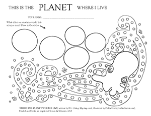 PLANET coloring Octopus thumb